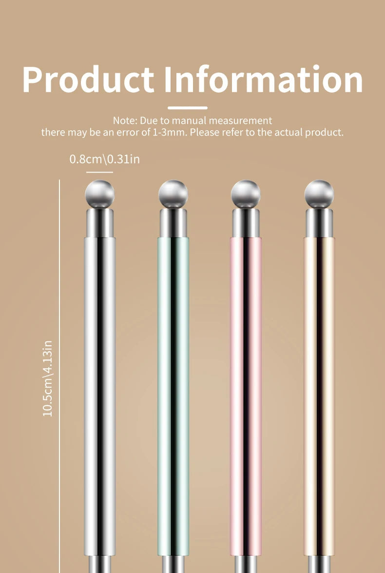 Cat Eye Nail Art Magnetic Tool Cylindrical Stick with Ball Magnet Manicure Accessory for Glass Bead Effects Fits UV Gel Polish - Smarsty