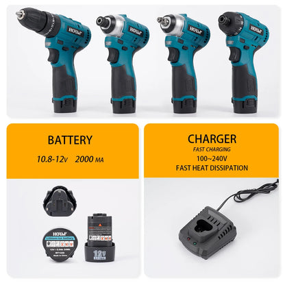 Brushless Electric Impact Wrench 120N.m Cordless Power Tool - Smarsty