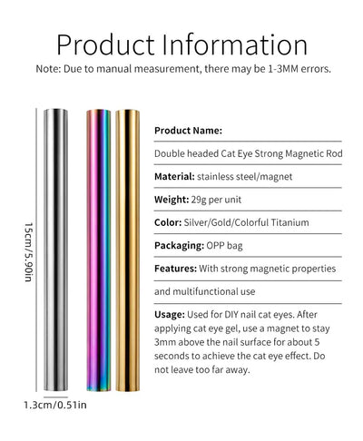 Cat Eye Nail Magnetic Stick for Stunning Glitter Effects - Smarsty
