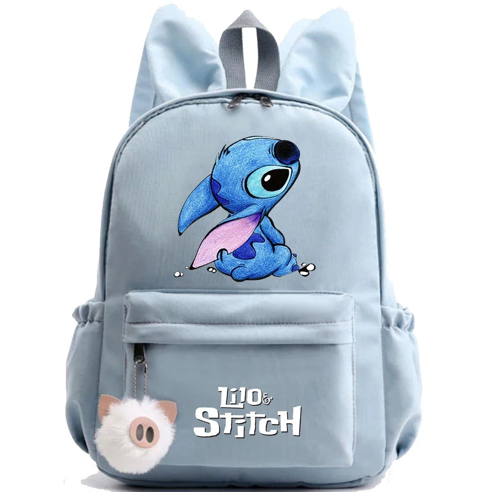 HOT Disney Lilo Stitch Backpack for Girl Boy Student Teenager Children Rucksack Women Casual School Bags Kids Birthday Gift Toy - Smarsty