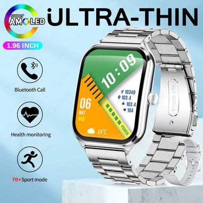 Ultra Thin Smart Watch for Men with AMOLED Screen - Smarsty