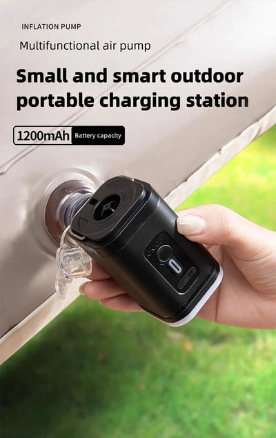 Mini Portable Air Pump USB Rechargeable Inflate Deflate - Smarsty