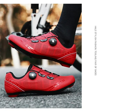 LiXingMing Cycling Shoes Road Bike Men Racing Contest Self-Locking Speed Bicycle Sneakers Women Spd Cleats Cycling Footwear by Smarsty