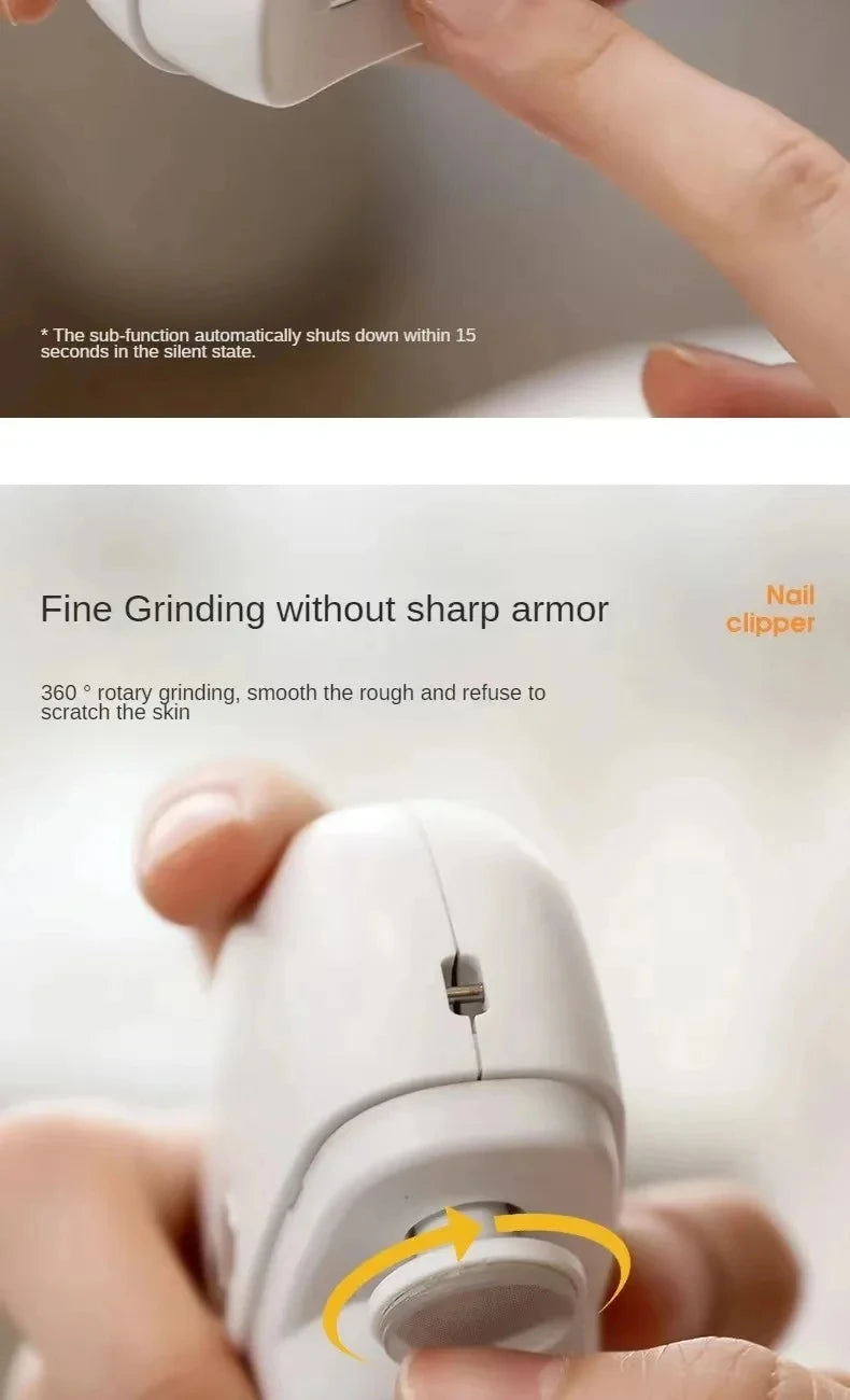Multifunctional Electric Nail Clipper With Polishing Light - Smarsty