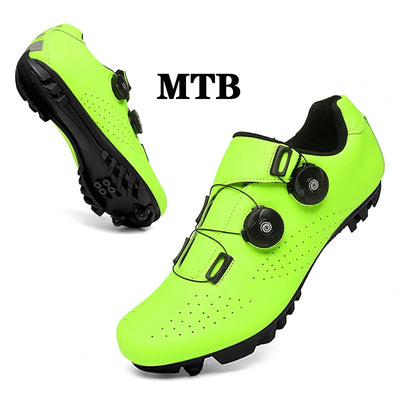 Cycling Sneaker MTB Men Sport Road Bike Boots Flat Racing Speed Sneakers Trail Mountain Bicycle Footwear Spd Pedal Cycling Shoes by Smarsty