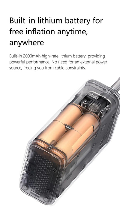 Rechargeable Portable Air Pump Inflator 2D 2000mAh - Smarsty