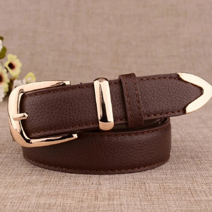 Women's Leather Trousers Belt High Quality Vintage Strap - Smarsty