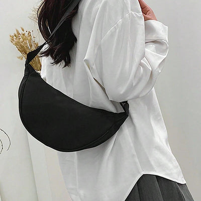 Dumpling Shaped Single Shoulder Bag Crossbody Style - Smarsty