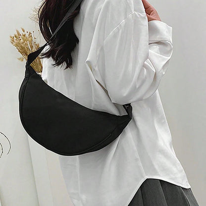 Dumpling Shaped Single Shoulder Bag Crossbody Style - Smarsty