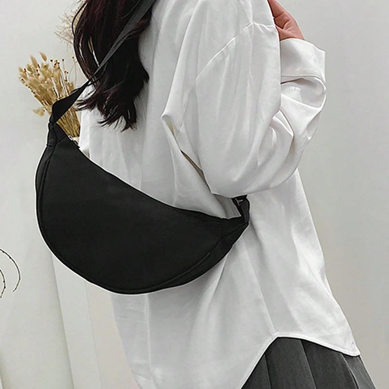 Dumpling Shaped Single Shoulder Bag Crossbody Style - Smarsty