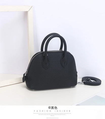 Cow Leather Shell Bag Crossbody Women Messenger Style - Smarsty