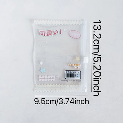 INS Transparent Candy Bag Badge Holder Korean Photocard Holder Display Bag Pendant Idol Photo Card Protective Cover Card Holder - Smarsty