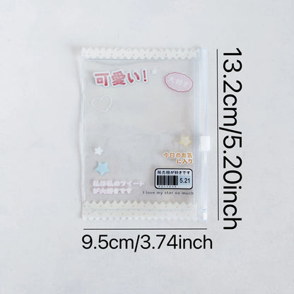 INS Transparent Candy Bag Badge Holder Korean Photocard Holder Display Bag Pendant Idol Photo Card Protective Cover Card Holder