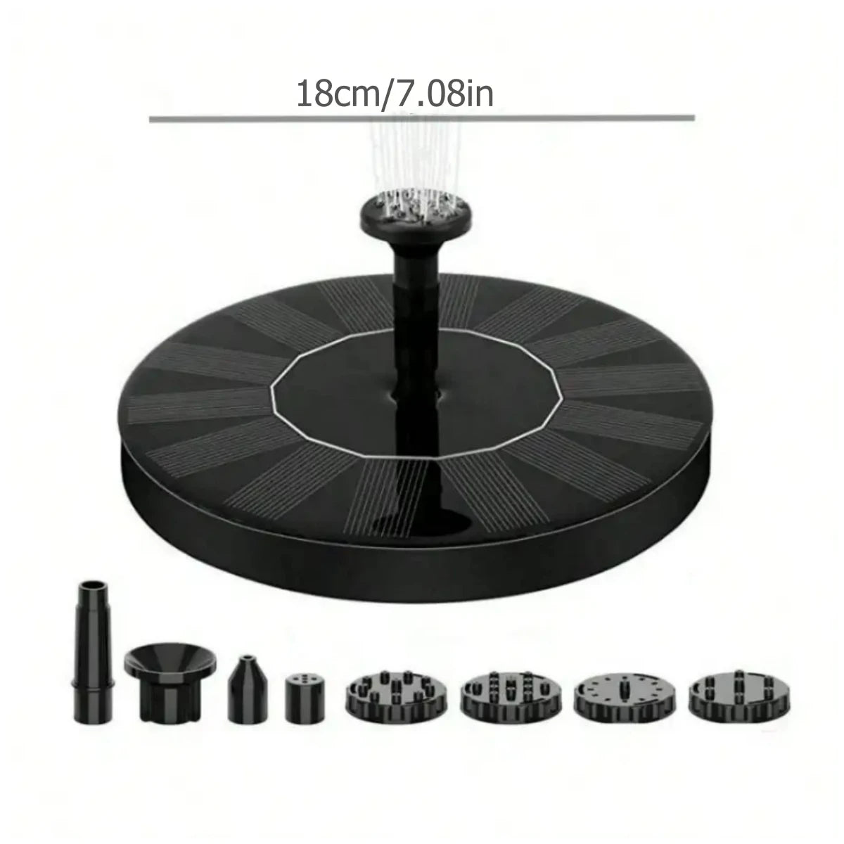 Solar Powered Mini Fountain for Garden Decor - Smarsty