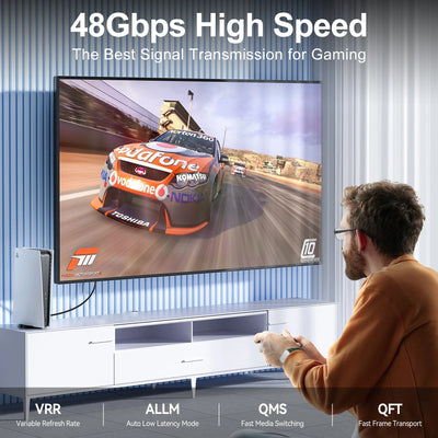 High Speed 8K HDMI Cable with Braided Nylon Design - Smarsty