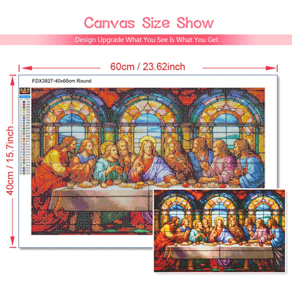 5D DIY Diamond Painting Jesus Last Supper Art Set - Smarsty
