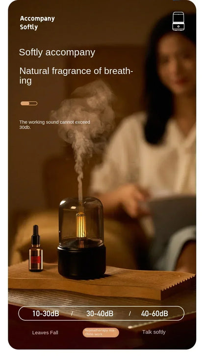 Candlelight Aromatherapy Humidifier for Home Office - Smarsty