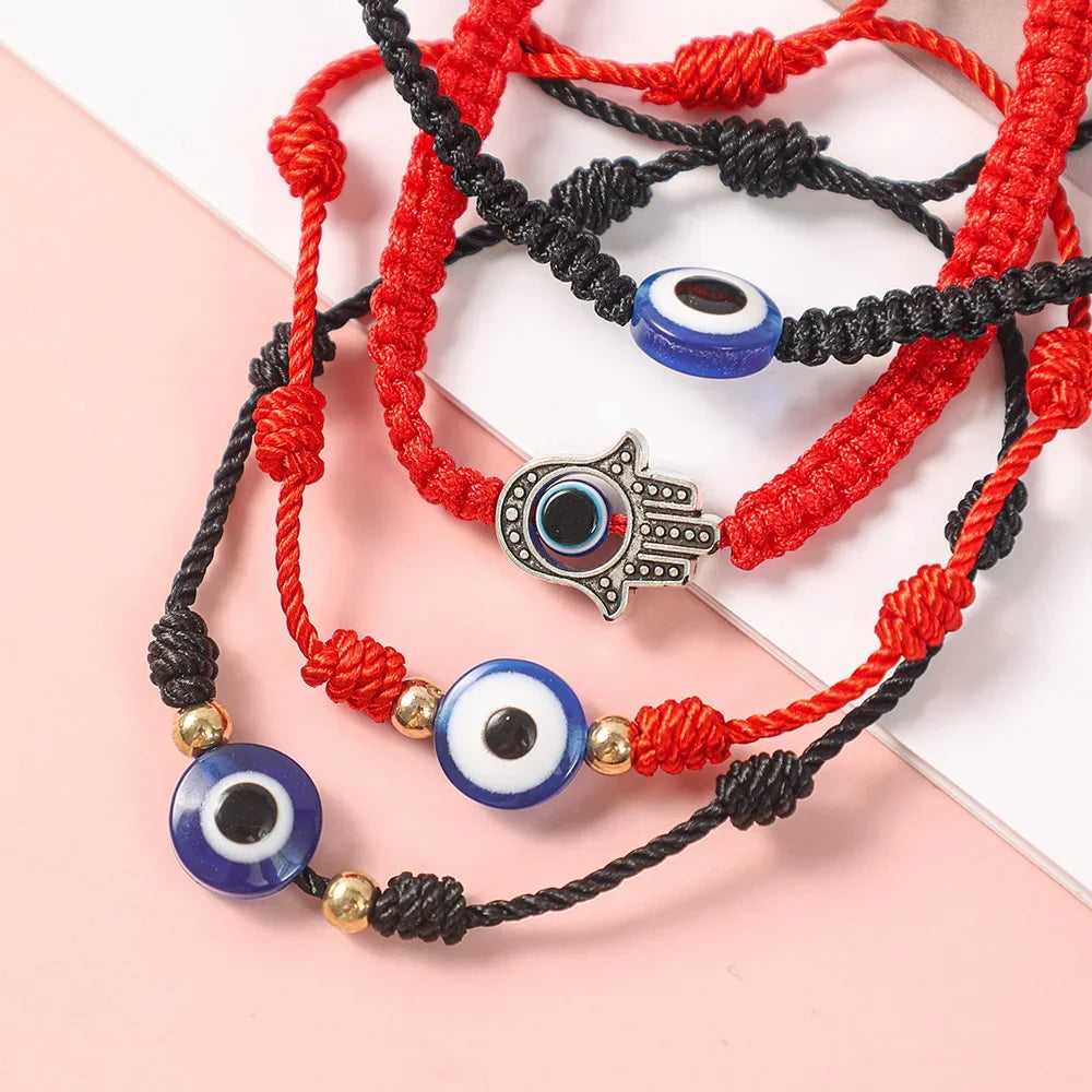 Lucky Red Rope Evil Eye Bracelet for Protection - Smarsty