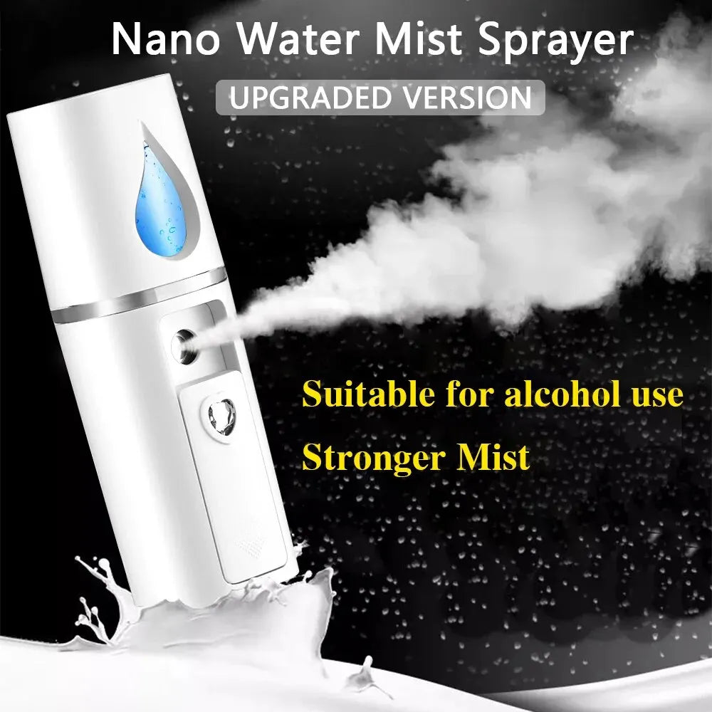 Mini Nano Mist Sprayer USB Rechargeable Facial Humidifier - Smarsty