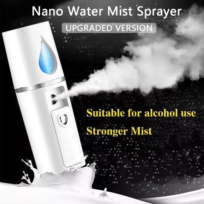 Mini Nano Mist Sprayer USB Rechargeable Facial Humidifier - Smarsty