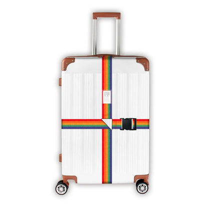 Luggage Buckle Strap Cross Belt Packing Adjustable Travel Accessories Suitcase Buckle Strap Rainbow Baggage Packing Belts