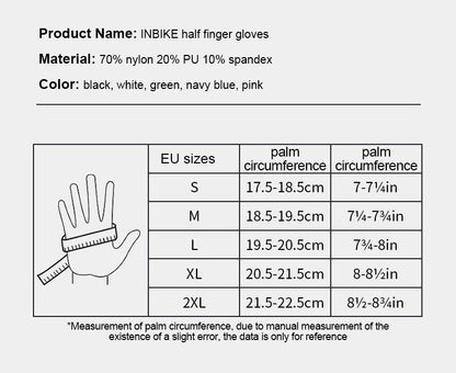 INBIKE Gel Padded Cycling Gloves Summer MTB - Smarsty