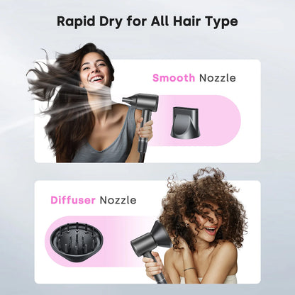 High Speed Hair Dryer with Diffuser and Negative Ions - Smarsty