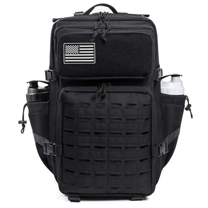 25L/45L Tactical Backpack for Men and Women Outdoor Survival Bug Out Bag Small School Rucksack Hking with Bottle Holder