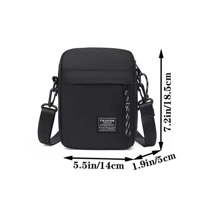 Nylon Crossbody Bag For Men Everyday School Commute - Smarsty