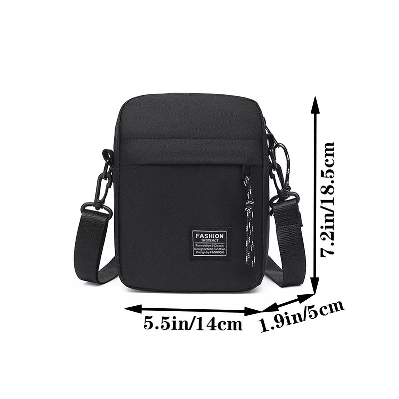 Nylon Crossbody Bag For Men Everyday School Commute - Smarsty