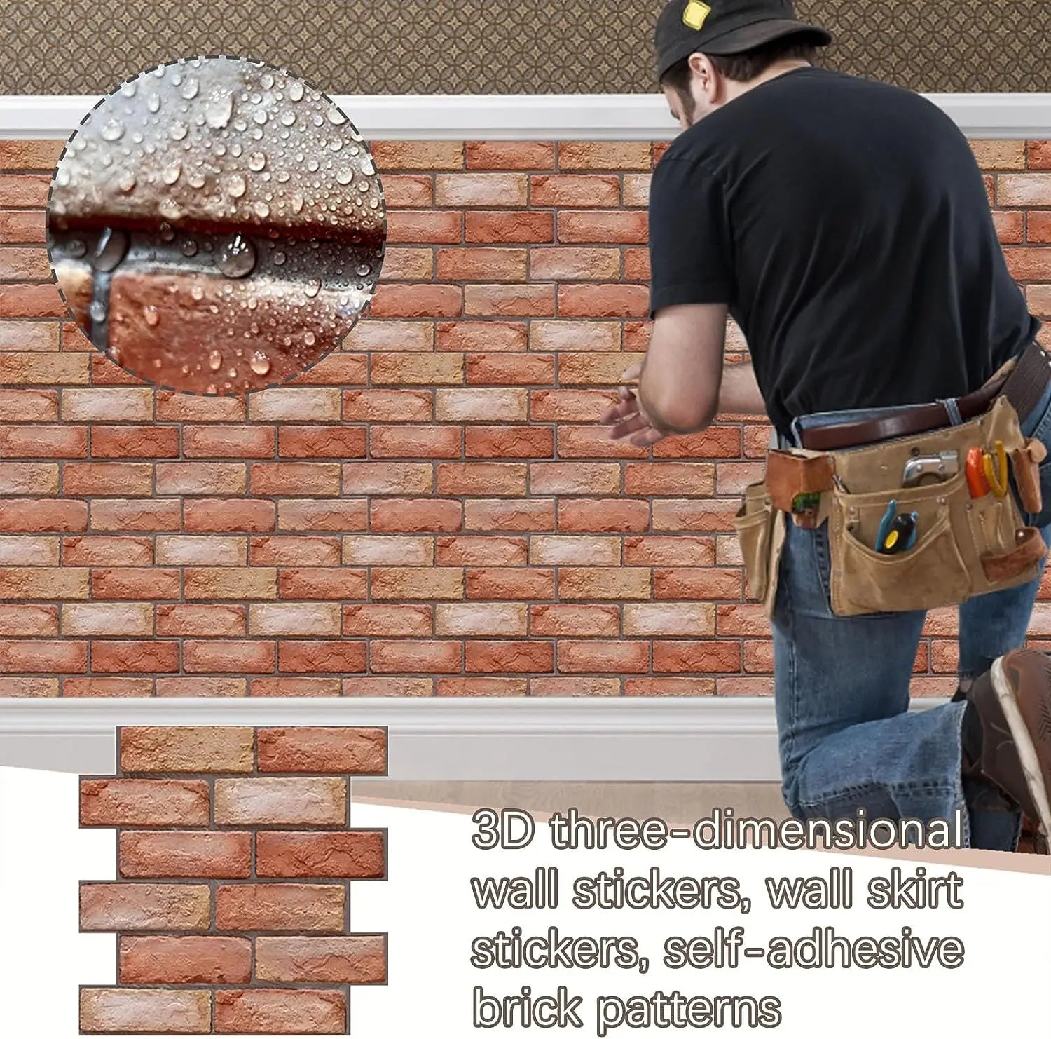 Self Adhesive Waterproof 3D Wall Panels for Easy Home Makeover - Smarsty