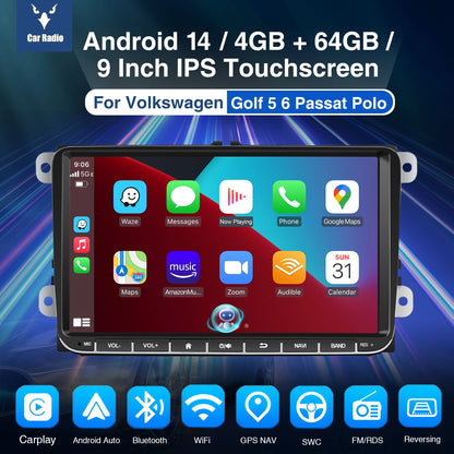 Android Car Stereo With Wireless Carplay GPS Navigation - Smarsty