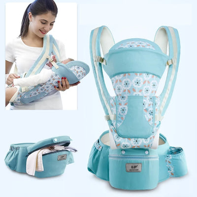 Ergonomic Baby Carrier Backpack Infant Baby Hipseat Carrier Front Facing Ergonomic Kangaroo Baby Wrap Sling Travel Backpack by Smarsty