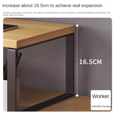 30/40/50cm Monitor Raised Shelf Office Laptop Bracket Desktop Computer Stand Desktop Rack Home Storage Holders Organizer by Smarsty
