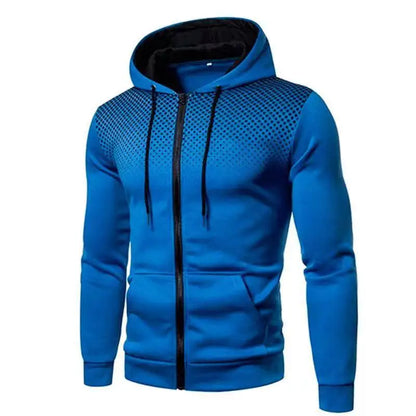 2024 New Men's Hoodie Jacket Streetwear Long Sleeve Sweatshirts Zipper Hooded Pullover Male Sportswear Men Clothing Streetwear - Smarsty