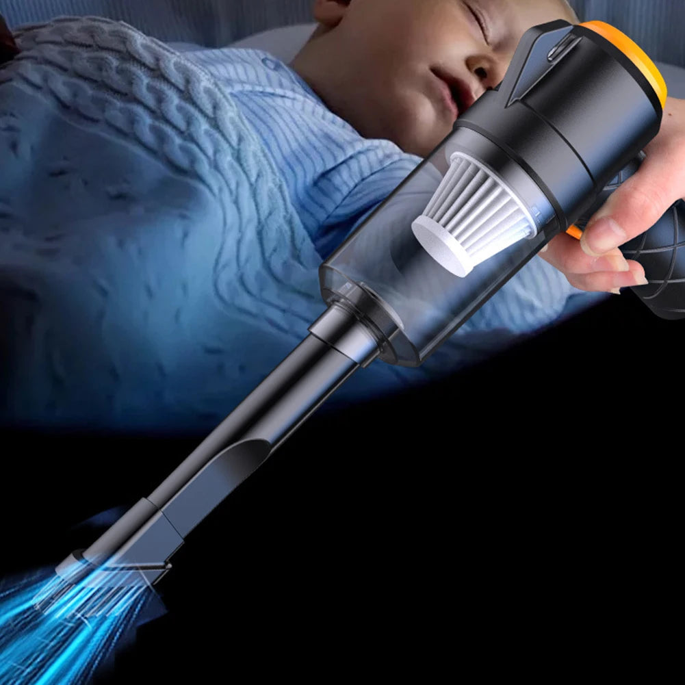 6 In 1 Blowing Suction Car Cleaner Type-C Rechargeable Electric Powerful Cleaner Multifunctional for Car Home Keyboard Cleaning