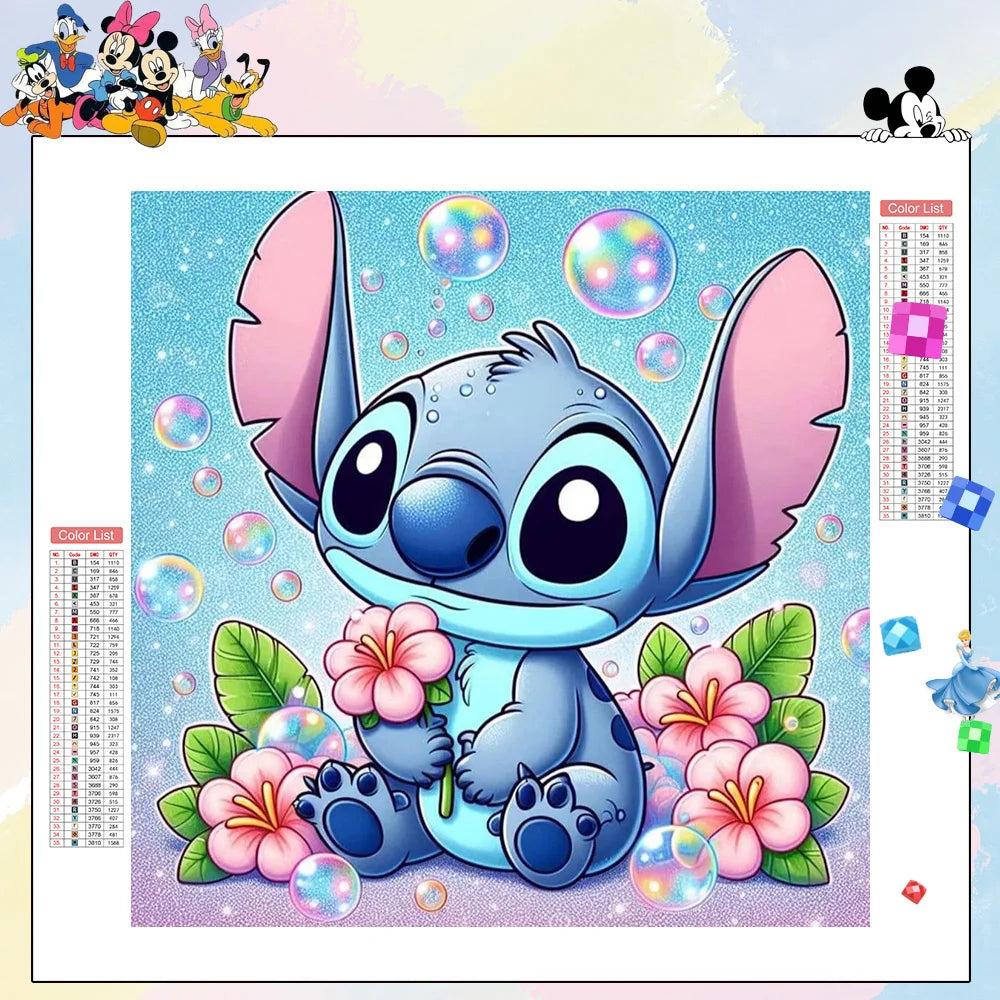 Disney Stitch DIY Diamond Painting Kit for Unique Wall Decor - Smarsty