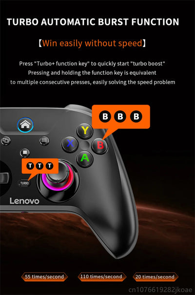 Lenovo S02 Wireless Bluetooth Gamepad with RGB Lighting - Smarsty