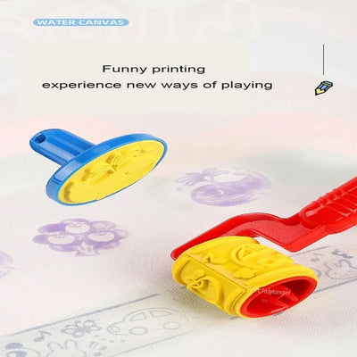 100x80CM Magic Water Drawing Mat with Reusable Magic Pens Doodle Montessori Painting Board Educational Toys Kids Gifts 39X31in by Smarsty