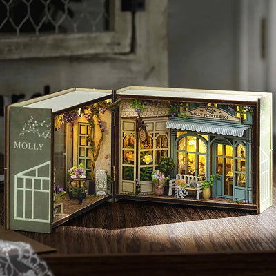 Wooden Miniature Doll House 3D Puzzle Assembly Building Model Kit Small Room Toys Home With Furniture Lighting Wooden Craft Gift by Smarsty
