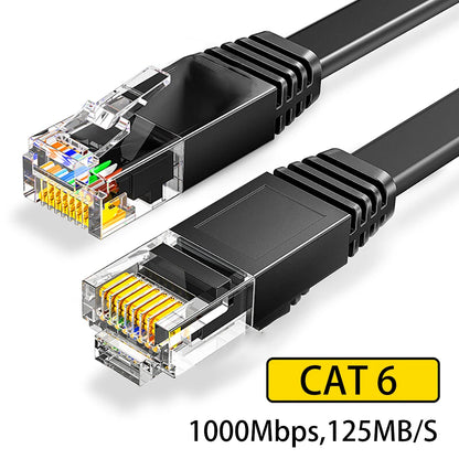 High Speed Cat6 Flat Ethernet Cable 1000Mbps - Smarsty