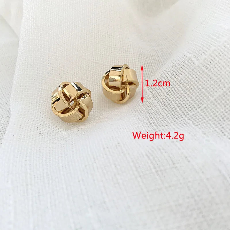 Gold Metal Drop Earrings with Irregular Heart Design for Women - Smarsty