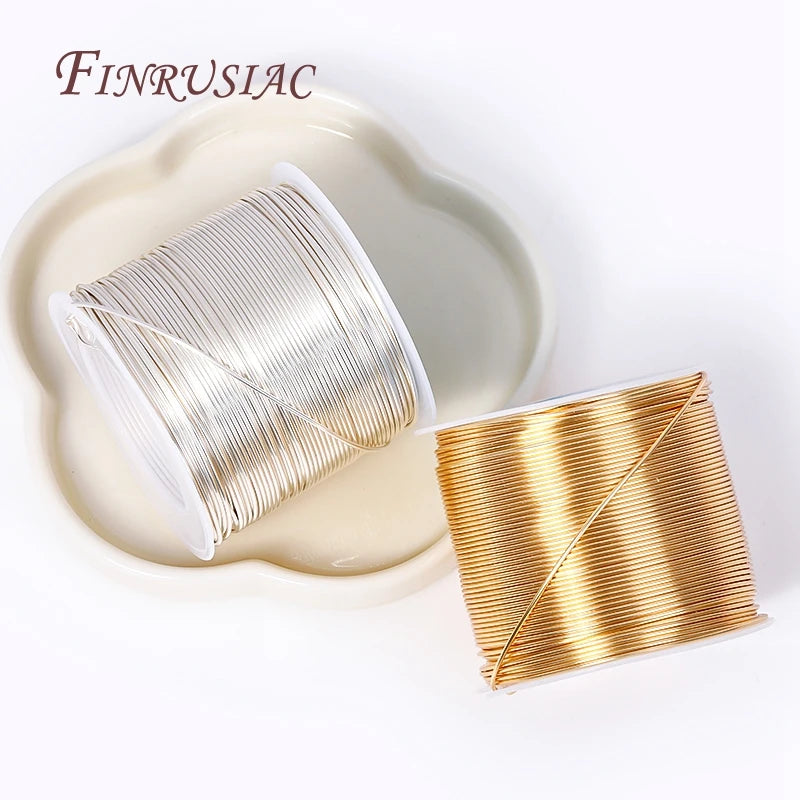 5M 18K Gold Plated Copper Wire For Handmade Jewelry Making - Smarsty