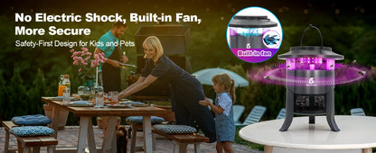 Bug Zapper Outdoor, Mosquito Zapper, Electric Fly Zapper, Mosquito Killer, Fly Traps,Flying Insects Zapper Indoor Outdoor