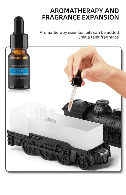 Ship Train Shape Ultrasonic Humidifier With Colorful Lights - Smarsty