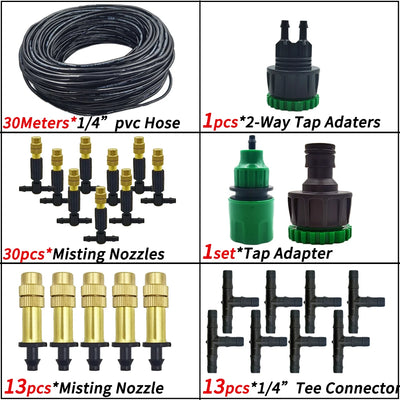 Outdoor Misting Cooling System for Garden Irrigation - Smarsty
