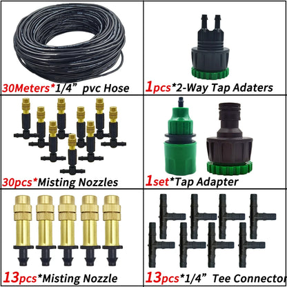 Outdoor Misting Cooling System for Garden Irrigation - Smarsty