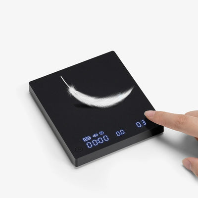 TIMEMORE Store Black Mirror Mini New Espresso Coffee Food Kitchen Scale With Time USB Light Weight Digital Scale by Smarsty