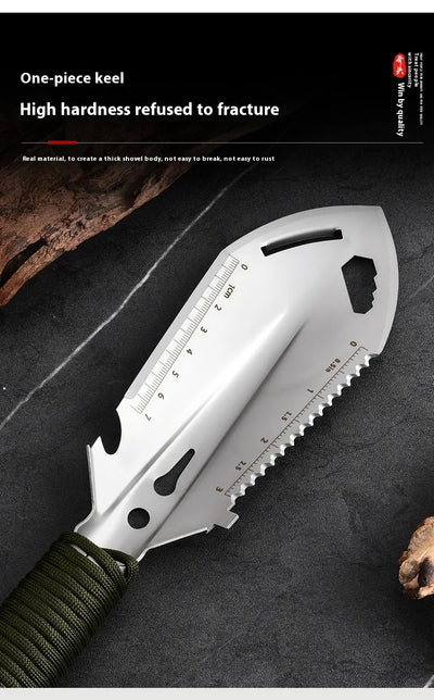 Portable Camping Hiking Traveling Pinic Shovel Multifunctional Ordnance Shovel Survival Outdoor Equipment Garden Tool Shovel by Smarsty