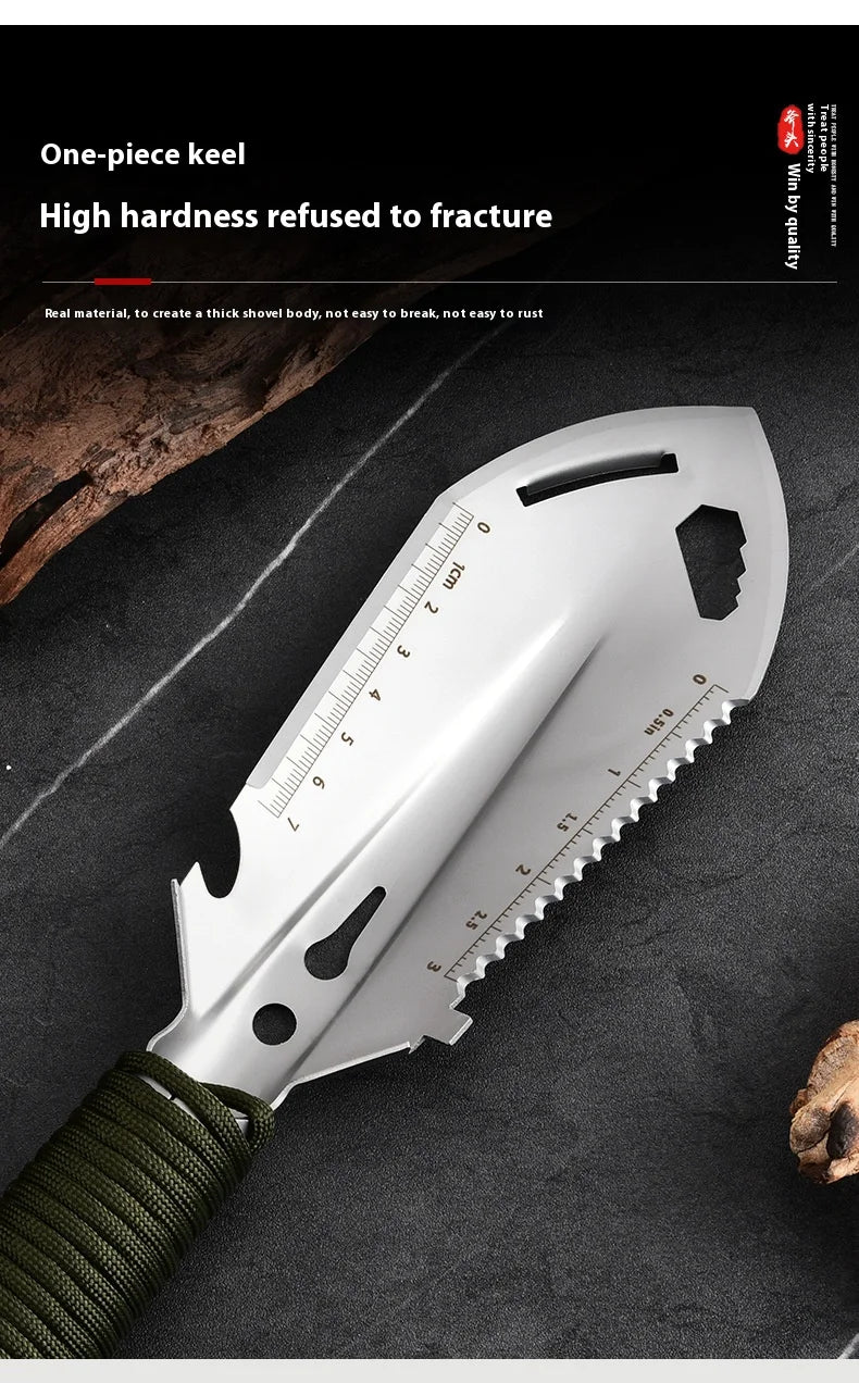 Portable Camping Hiking Traveling Pinic Shovel Multifunctional Ordnance Shovel Survival Outdoor Equipment Garden Tool Shovel by Smarsty